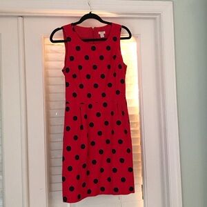 J. Crew Vibrant Red Dress